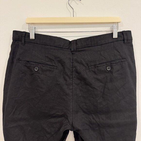 Mango Mens Black Linen Trouser Pants Size 36 - Picture 11 of 12
